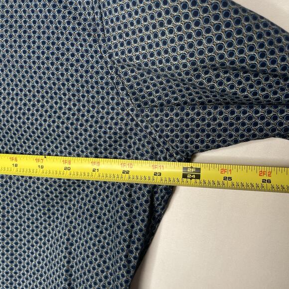 Vtg Smash Mens Shirt Button Up Printed Long Sleeve Flip Cuffs XL Geometric Print - Picture 6 of 10